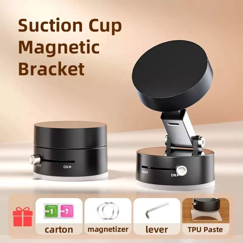 Vacuum Suction Magnetic Phone Stand Used for all models of mobile phones