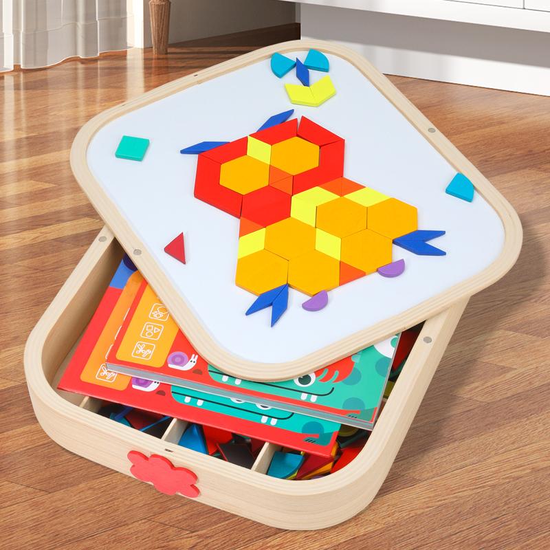 Creative Magnetic Puzzle, Shape Cognition & Fine Motor Skills Training,