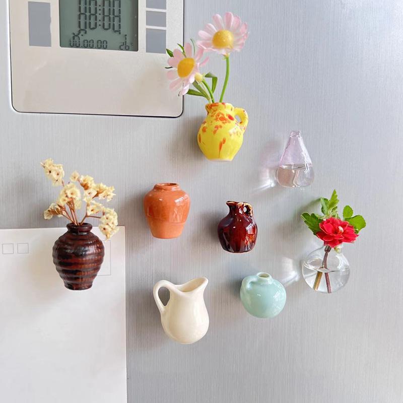 Diy Fridge Magnet for Flower, 8 Counts/set Refrigerator Magnet