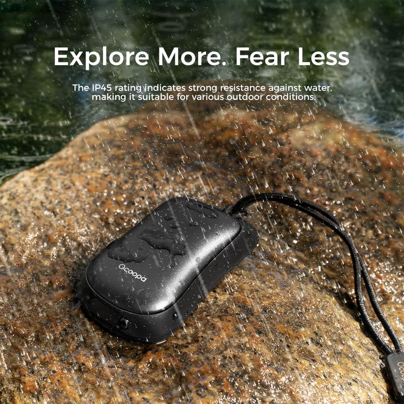 Hand Warmers-UT4 Urban Series, Magnetic, Rechargeable, 2 Pack, IP45 Waterproof & Dustproof, 6000mAh Capacity, Up to 10-18 Hrs, UL Certified, for Outdoors, Hunting, Ice Fishing, Hiking, Camping, Skiing, Winter Sports