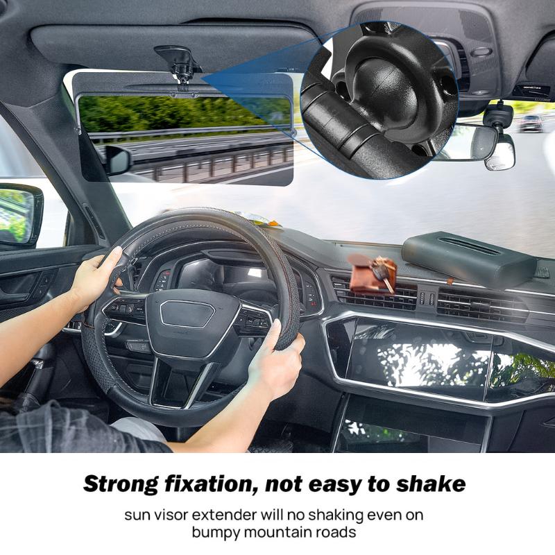 JOYTUTUS Car Sun Visor, Universal Anti-Glare Polarized Visor Extender, UV400 Anti-Glare/UV/Stray Light,