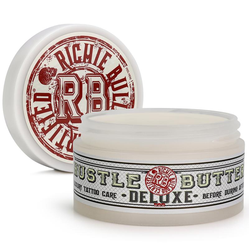 Hustle Butter 5oz Tattoo Balm For New & Older Tattoos - Safe While Healing - Moisturizes and Rejuvenates Tattoo Aftercare