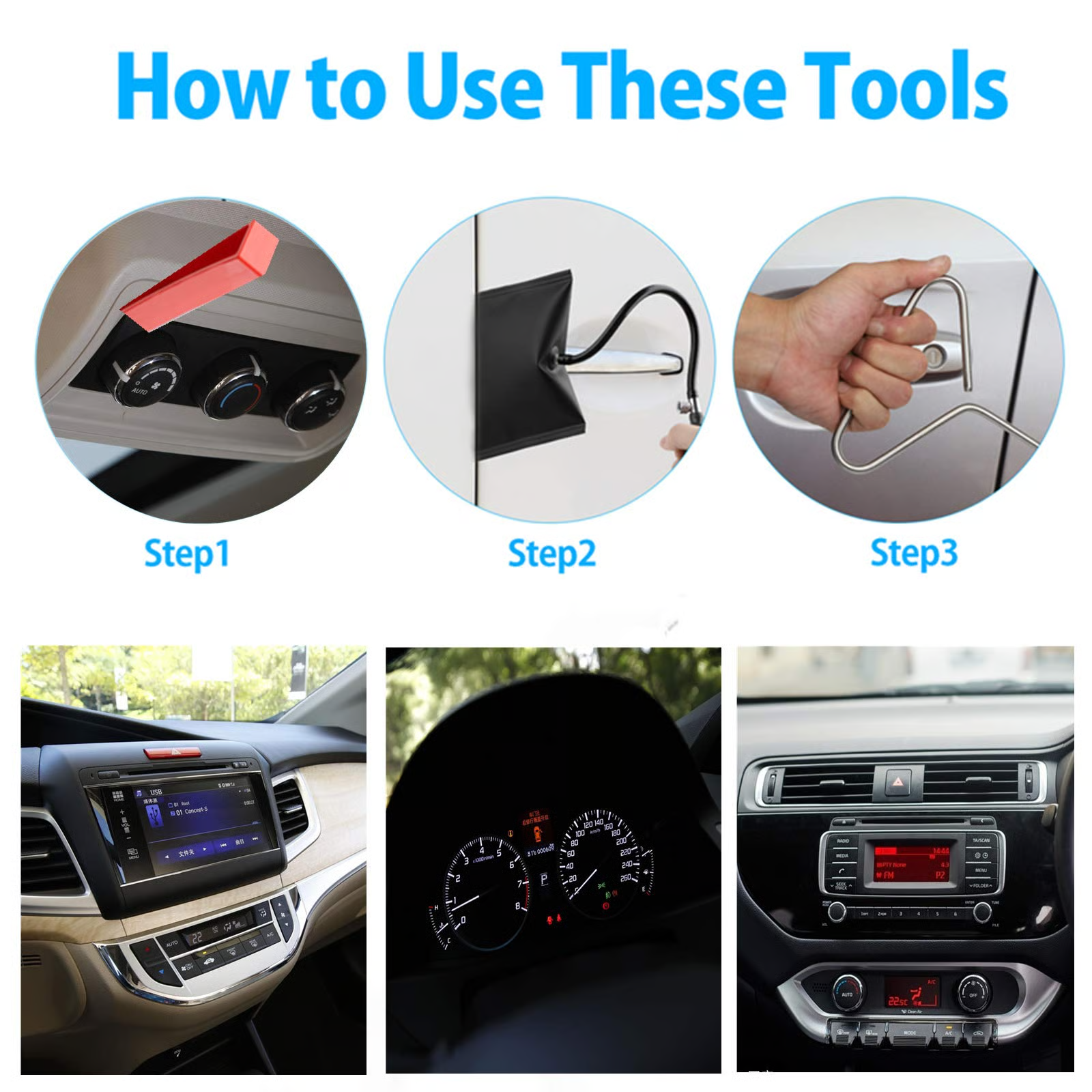 Professional Emergency Car Tools for Cars & Trucks,