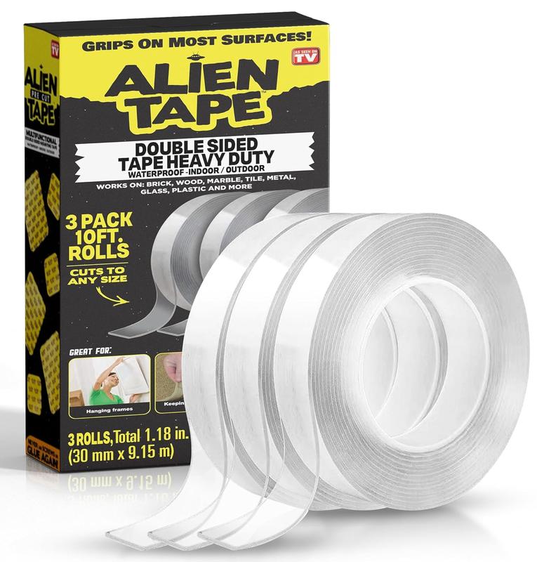 ALIEN TAPE - Double Sided Tape Heavy Duty, Nano Tape,(3PACK)