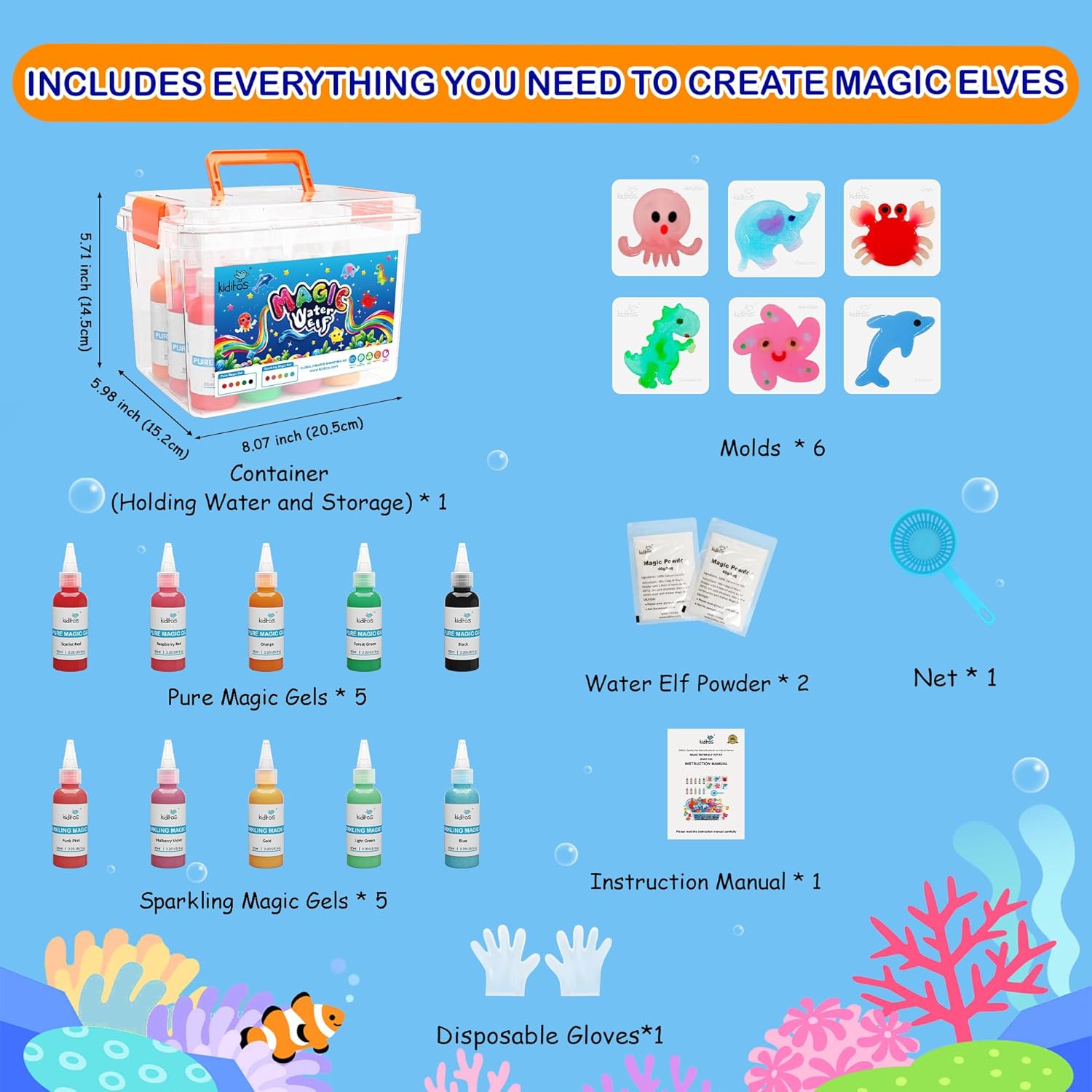 Magic Water Elf Toy Kit - Imaginative Play,
