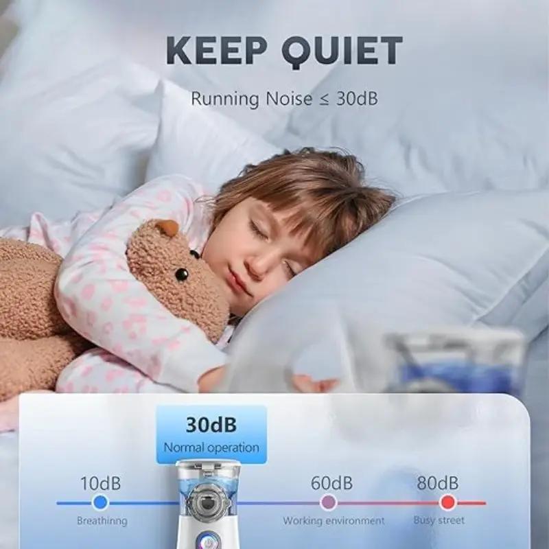 Portable Nebulizer - Nebulizers, Rechargeable Nebulizer Machine for Adults and Kids, Ultrasonic Nebulizer with Two Modes & Self-Cleaning Function for Breathing Problems, FSA and HSA Eligible