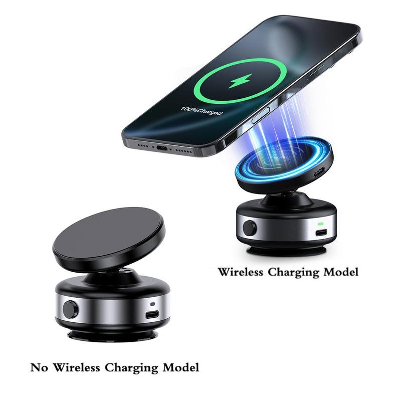 Fall Car Electric Suction Cup Vacuum Magnetic Phone Holder,