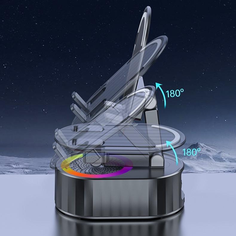 AKLLCCR Wireless Induction Audio Bluetooth Speaker 5in1 Phone Holder Emergency Rechargeable (3000mAh)