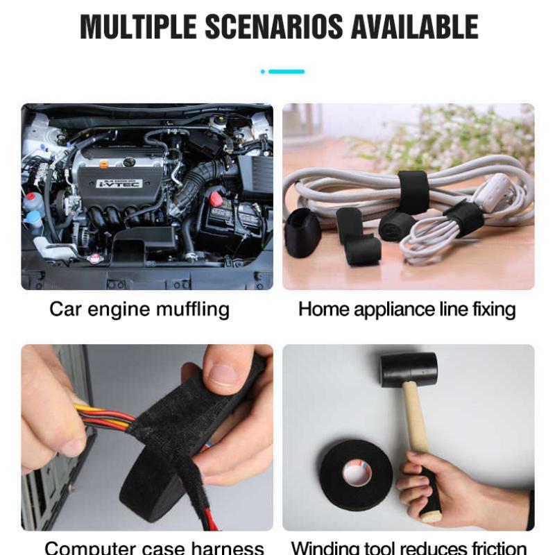 Electrical Tape for Wires, Heat-Resistant Flame Retardant Adhesive Cloth Tape,