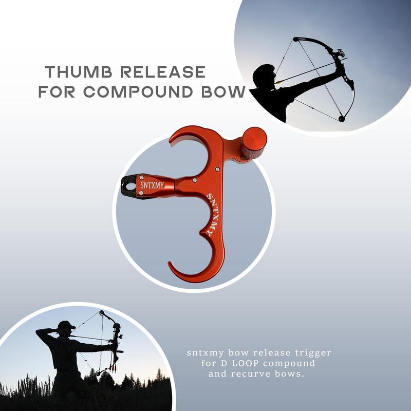 360° Rotatable Three-finger Bow Release Tool, Bow Release Trigger, Archery Bow Release Aid Tool
