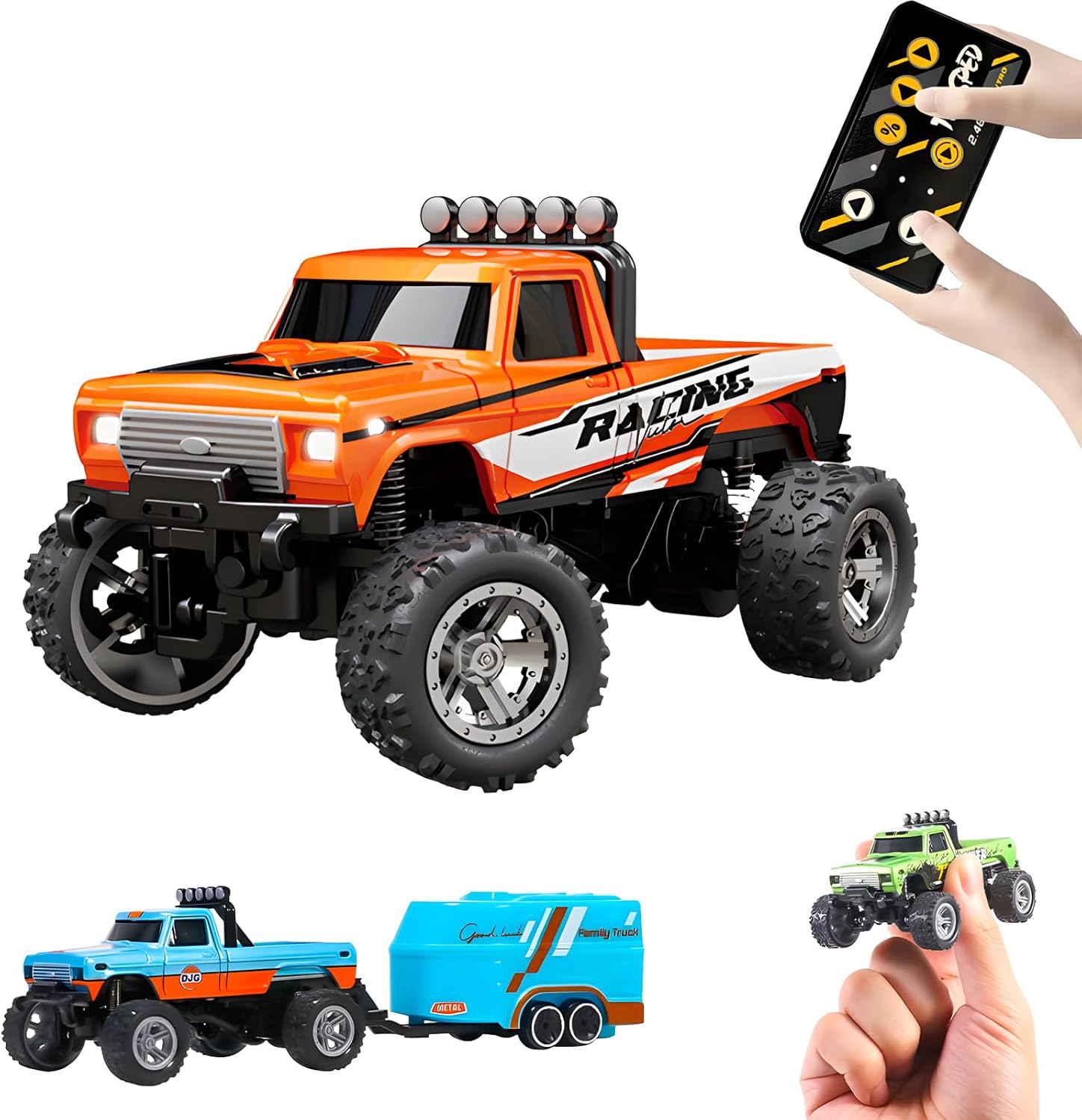 2.4GHz Remote Control All-Terrain Vehicle, 3-Speed Adjustable, USB-C Rechargeable,