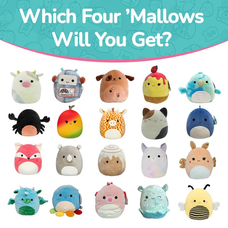 Squishmallows Plush Toys: The Mystery Pack, 4-Pack 8