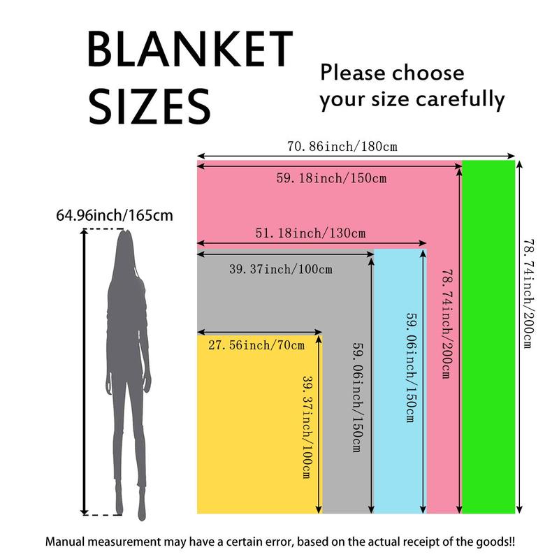 Soft Warm Throw Blanket, Warm Nap Blanket for Home Office Travel