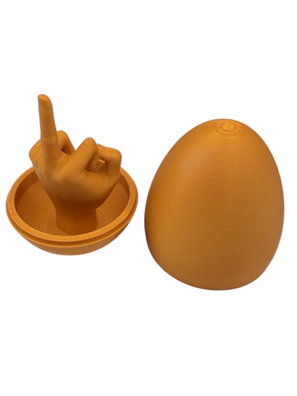 Easter Egg Surprise – Funny 3D Printed Middle Finger Egg,