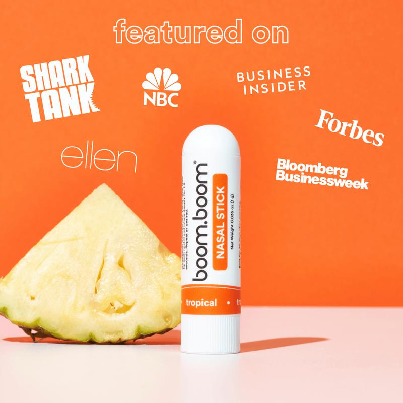 BoomBoom Nasal Stick: Powerful Essential Oil Vapors | Featured on Shark Tank | Breathe In Life