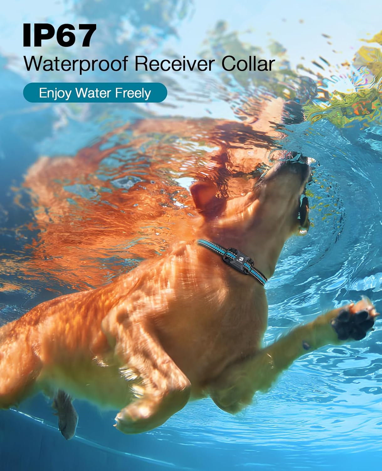 【Upgraded version】Dog Shock Collar - 3300Ft Training Collar with Remote for 5-120lbs Small Medium Large Dogs Rechargeable Waterproof e Collar with Beep (1-8), Shake(1-16), Safe Shock(1-99)