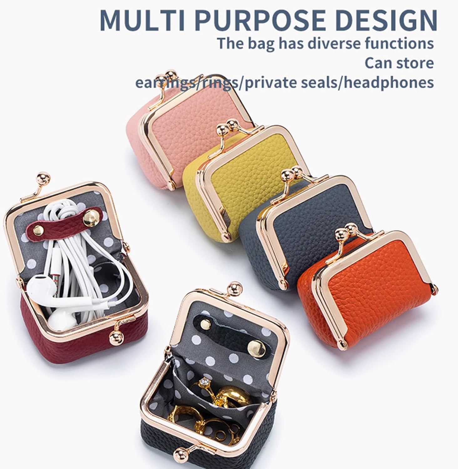 Genuine Leather Mini Jewelry Box,