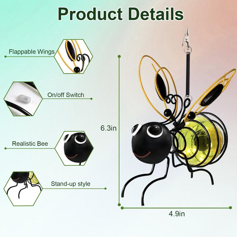 Outdoor Hanging Solar Bee Light,