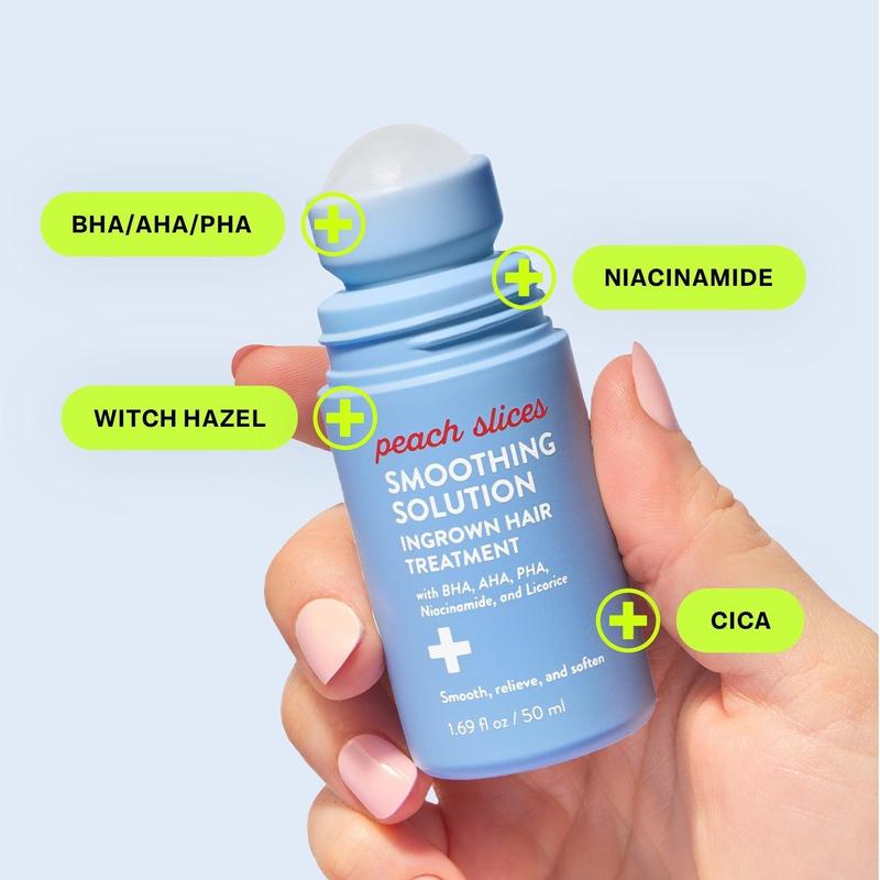 Peach Slices Smoothing Solution Ingrown Hair Treatment: Glide Your Way to Silky-Smooth, Bump-Free Skin