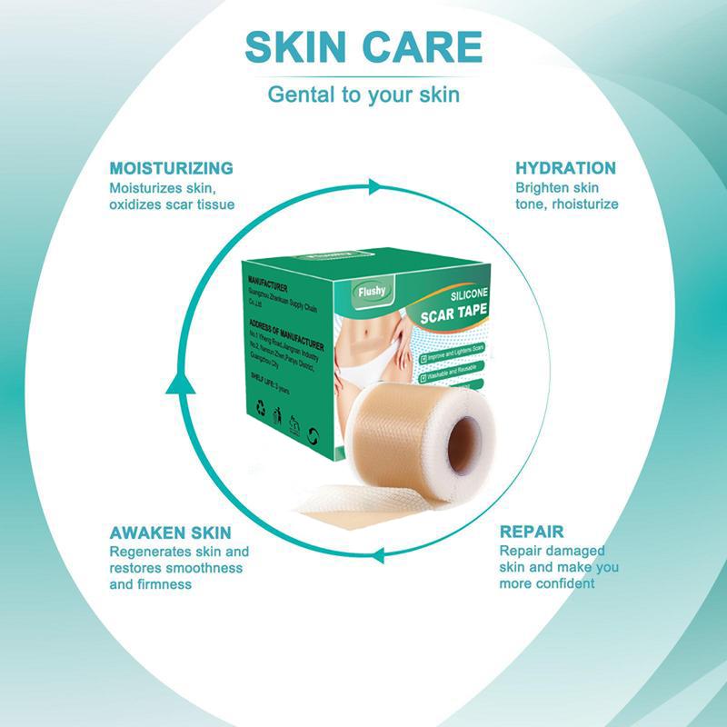 Professional Silicone Scar Sheets,Reusable Silicone Scar Tape Strips Type for Keloid,Burn, Acne Et,Reusable, Suitable for All Skin Types