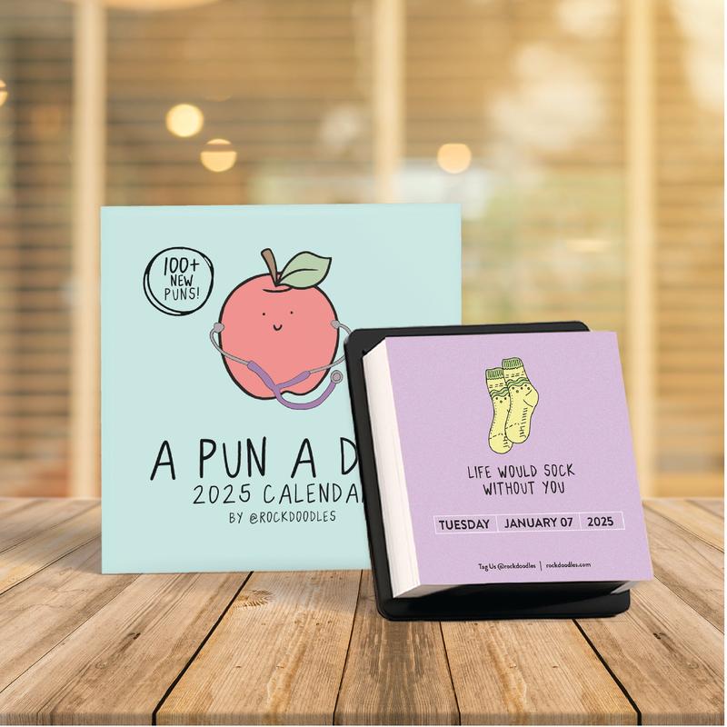 2025 A Pun A Day Desktop Calendar