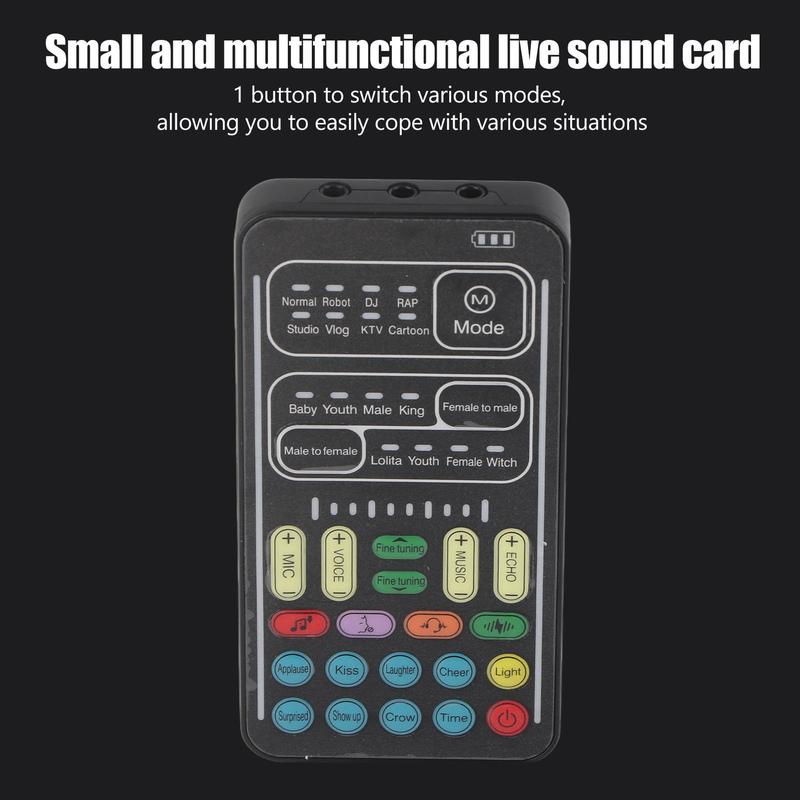 I9 voice converter set, portable handheld microphone voice converter, multifunctional sound effects mini sound card
