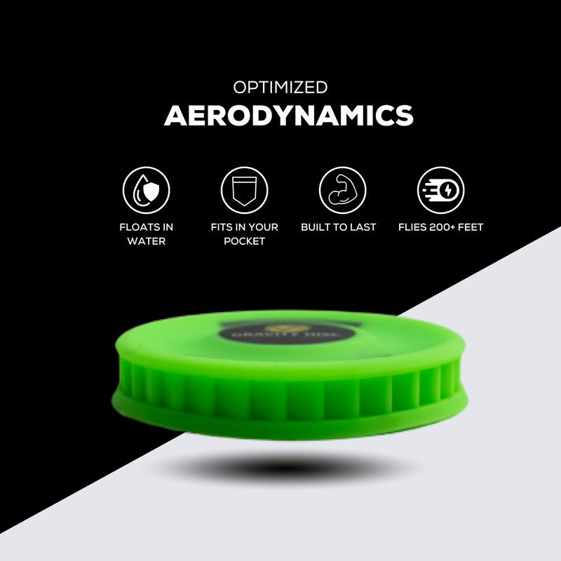 Gravity Disc 3 Pack - Blue, Green, Yellow - Unique Patent-Pending Design, Pocket-Sized, Encourages Exercise & Outdoor Play, Ultimate Mini Flying Discs for Trick Shots & Outdoor Fun