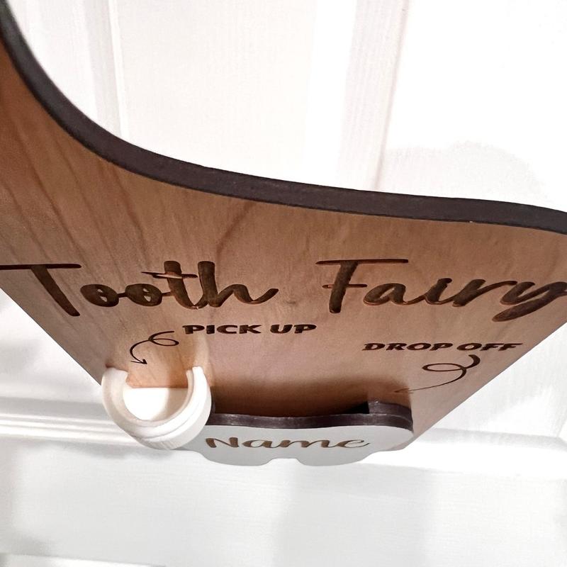 Wooden Customized Tooth Fairy Door Hanger