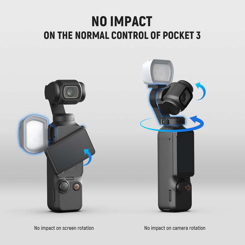 NEEWER M21 BASIC Magnetic Auxiliary Light Compatible with DJI OSMO Pocket 3 Gimbal Camera Creator Combo,