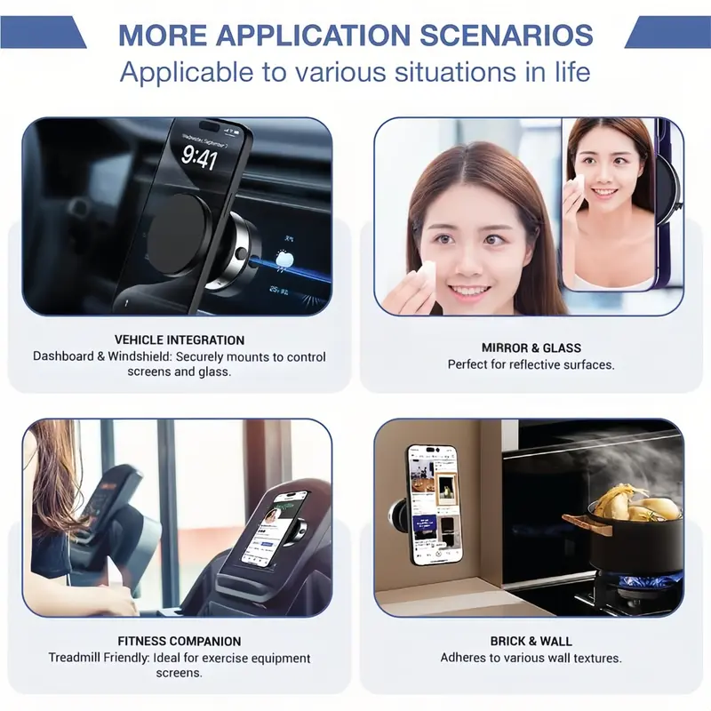 Electric Vacuum Magnetic Suction Phone Holder,