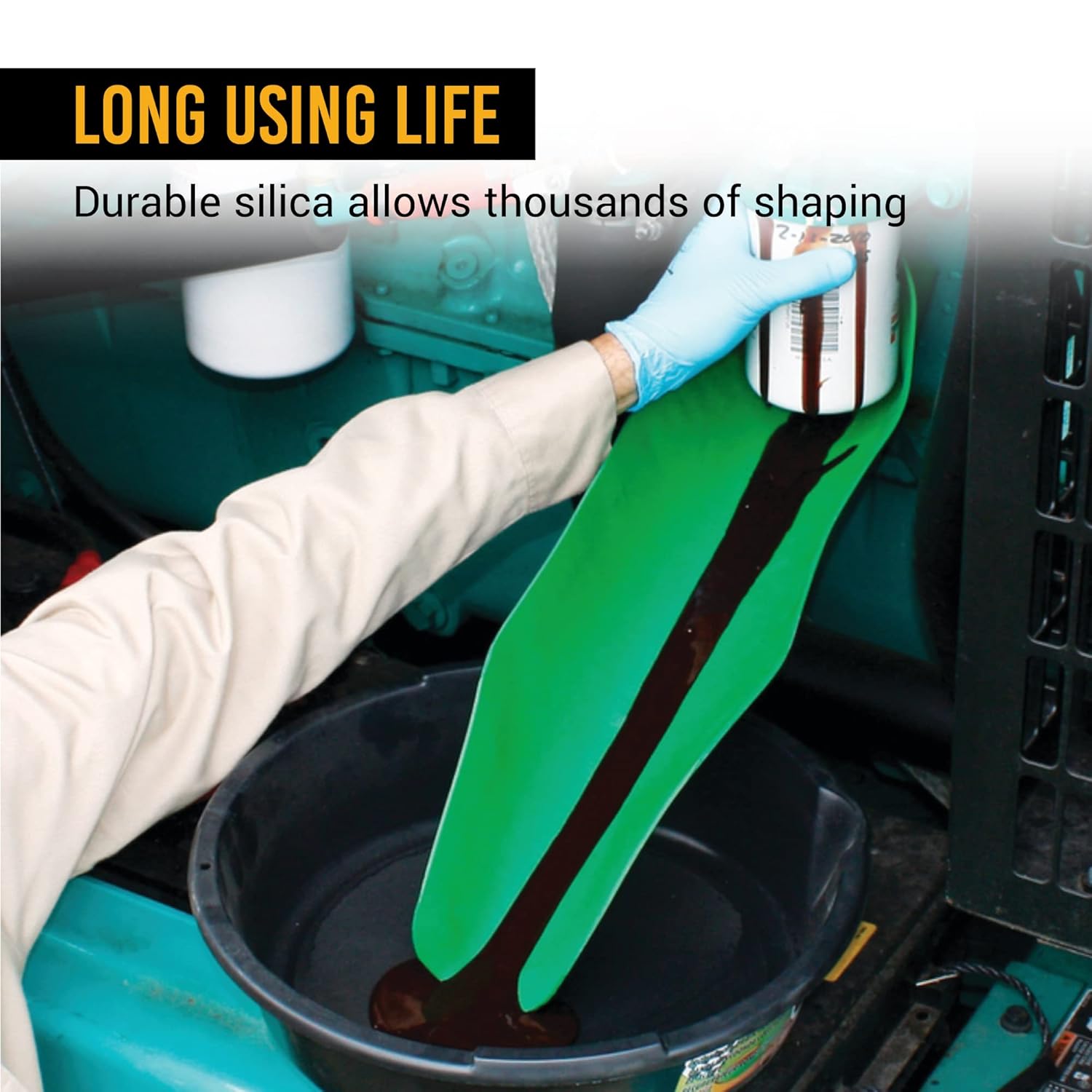 EWK Flexible Oil Funnel Reusable General Oil Change Draining Tool Spill-Free Oil Filling