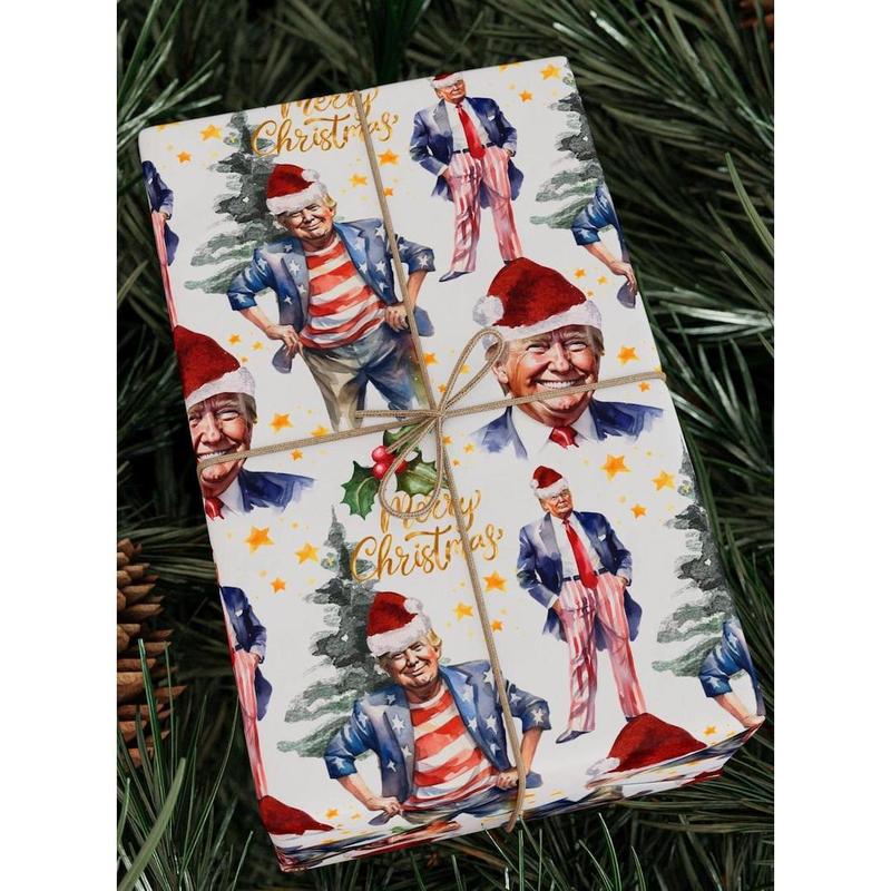 President Gift Wrap for Christmas,