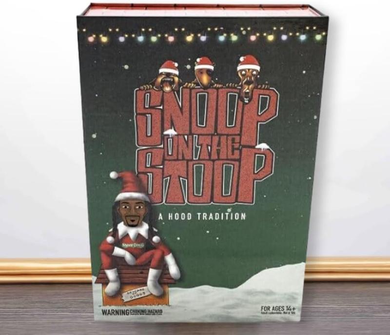 Snoop Dogg Snoop on a Stoop Christmas Elf Doll, Includes Elf Toy, Extra Tshirt, Sunglasses and Necklace Christman Gifts for Men & Women
