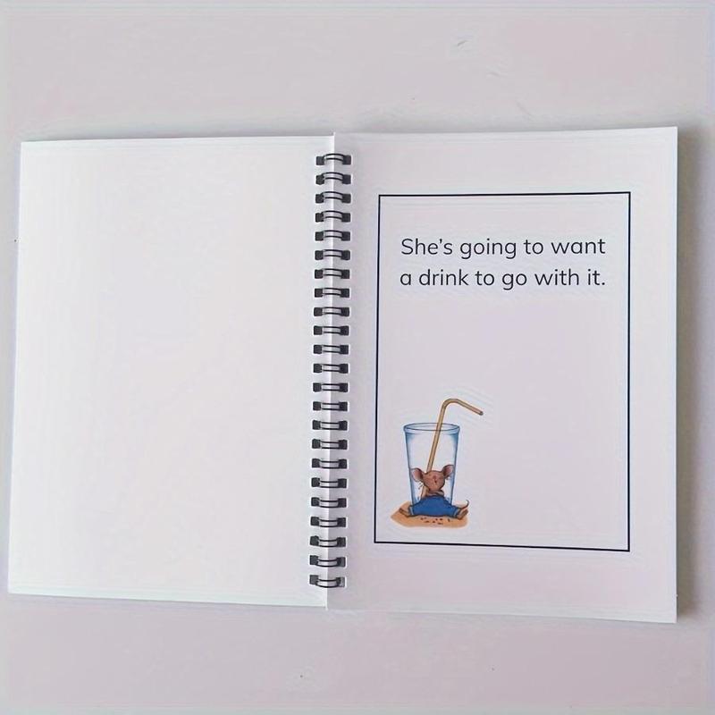 Cartoon Mouse Pattern Notebook, 1 Count Creative Teacher Appreciation Notebook, Personal Organizer for Back To School Or End Of Year Gifts