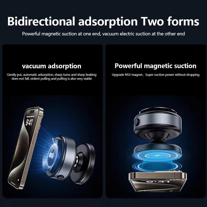 Fall Car Electric Suction Cup Vacuum Magnetic Phone Holder,