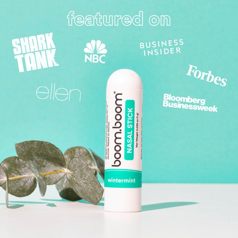 BoomBoom Nasal Stick: Powerful Essential Oil Vapors | Featured on Shark Tank | Breathe In Life