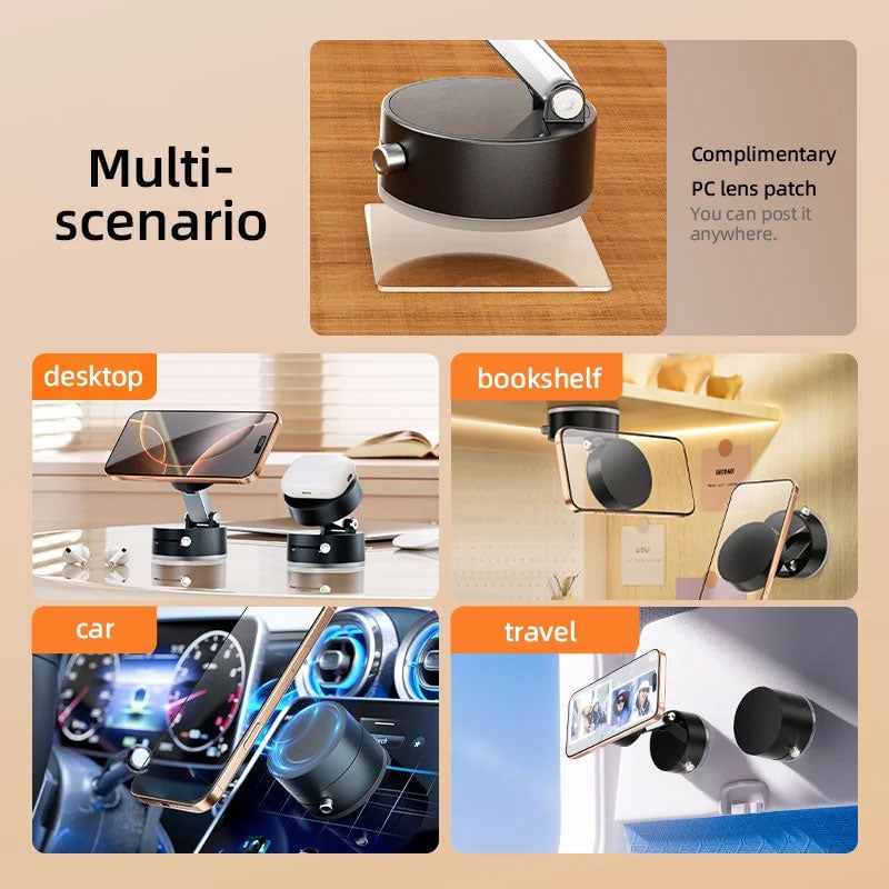 Vacuum Suction Magnetic Phone Stand Used for all models of mobile phones