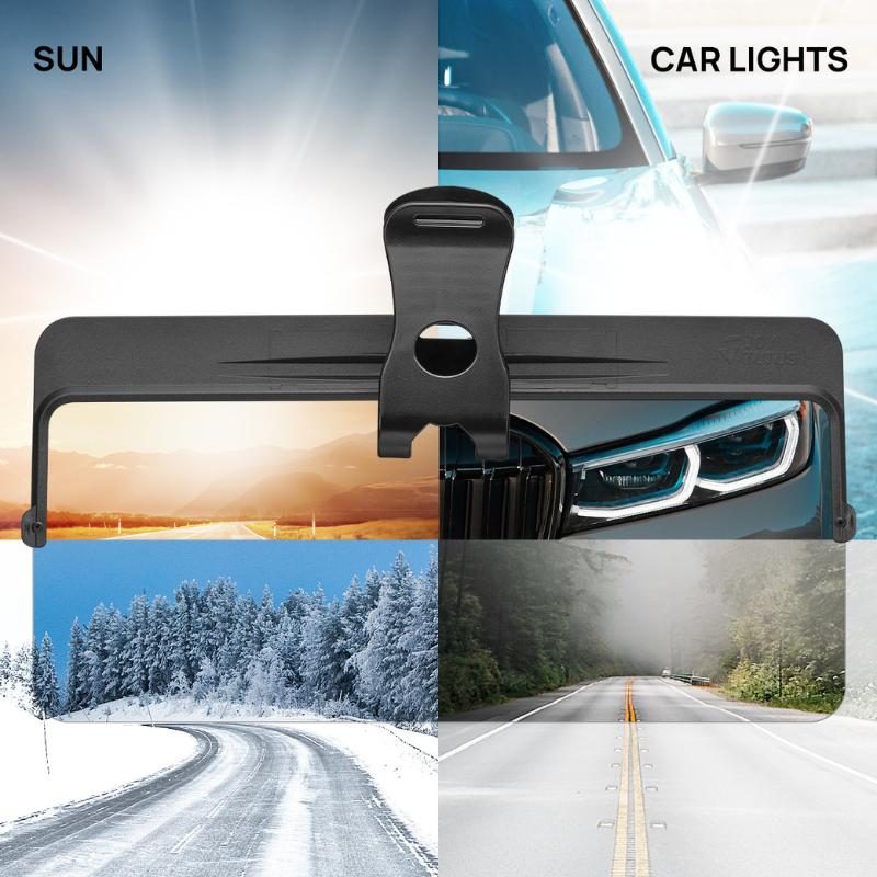 JOYTUTUS Car Sun Visor, Universal Anti-Glare Polarized Visor Extender, UV400 Anti-Glare/UV/Stray Light,