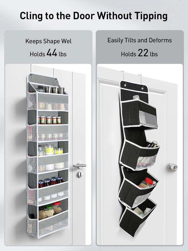 Over Door Organizer with 5 Storage Bins 10 Side Pockets,