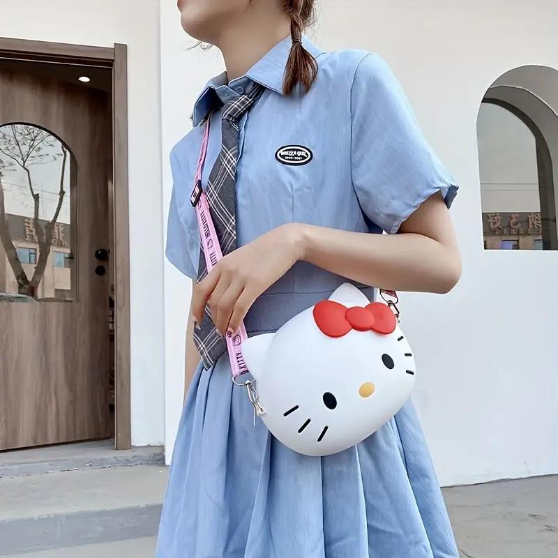 Cute cartoon cross bag Shoulder bag, adjustable KT purse,