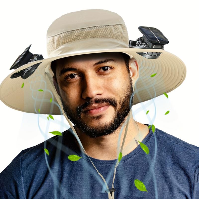2025 New Solar Fan Outdoor Hat