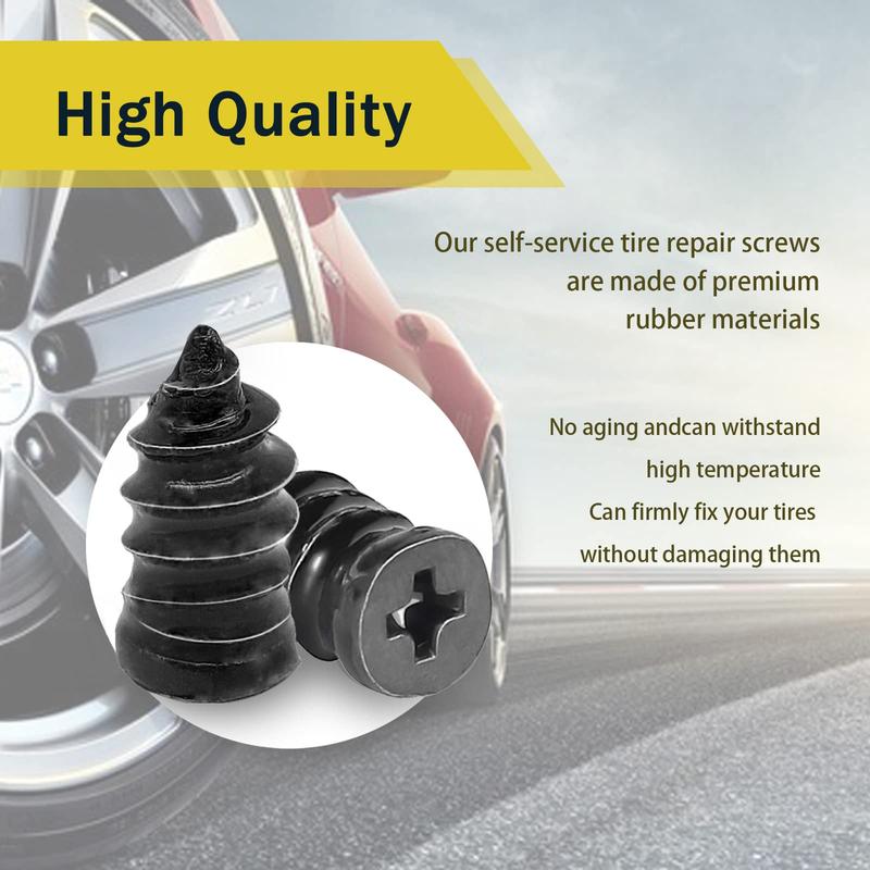 60PCS Tire Repair Rubber Nails Kit with 2 Sizes