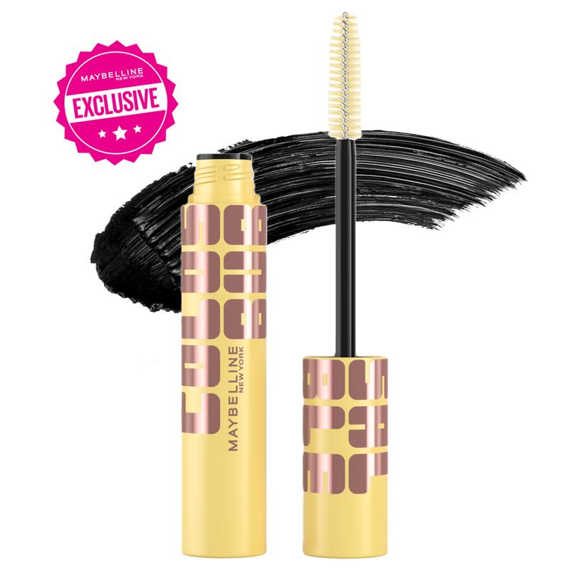 Colossal Bubble Washable Mascara, Buildable Mascara Volume and Length Formula for Bold, Separated Lashes, Maybelline