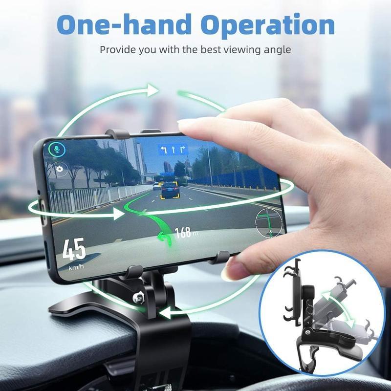 360 Degree Rotation Dashboard Car Phone Holder，Suitable for all mobile phones
