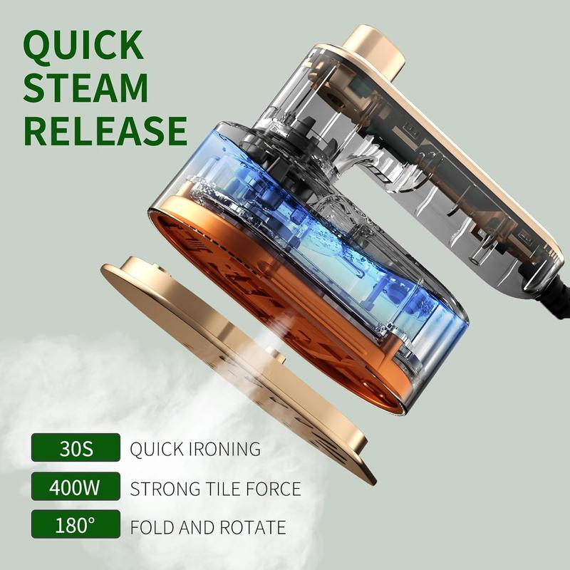 Portable Handheld Iron Steam with Dry And Wet Ironing for Home Business Clothing