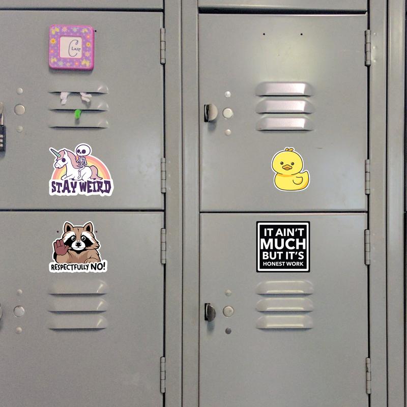 130 PCS Funny Hilarious Meme Stickers with Quotes for Laptop, Hard Hat, Work, Water Bottle, Computers - Vinyl Waterproof Decals, UV Resistant