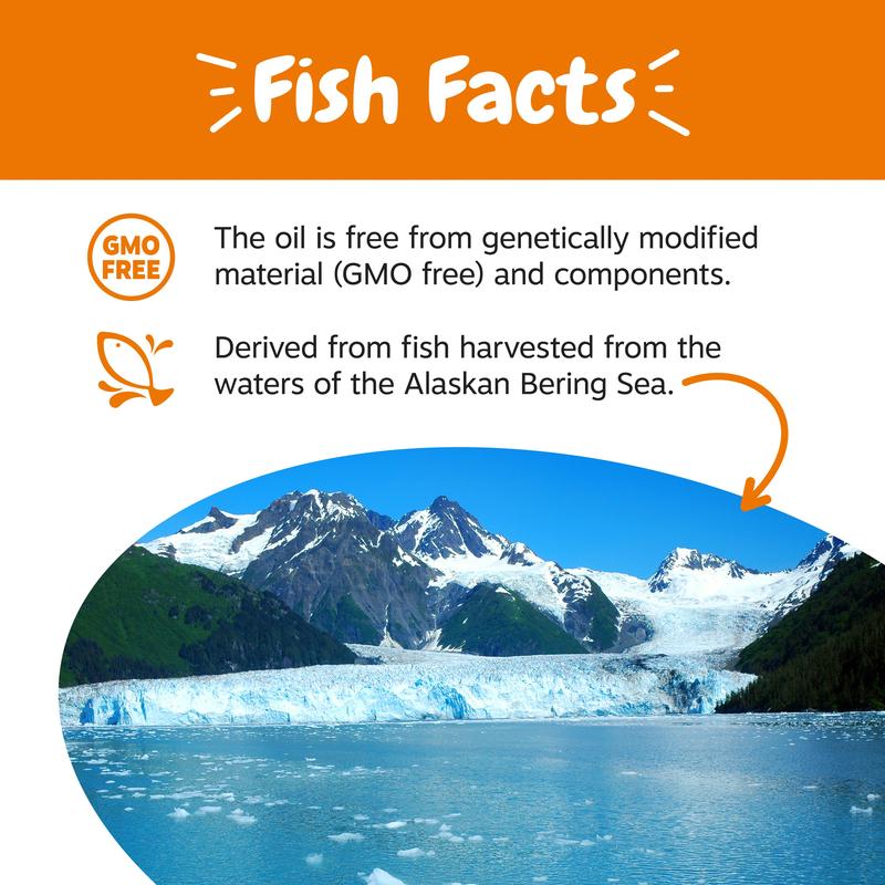 Zesty Paws Wild Alaskan Salmon Oil Formula for Dogs & Cats, Omega 3 Fatty Acid Fish Oil with EPA & DHA for Dog Skin and Coat