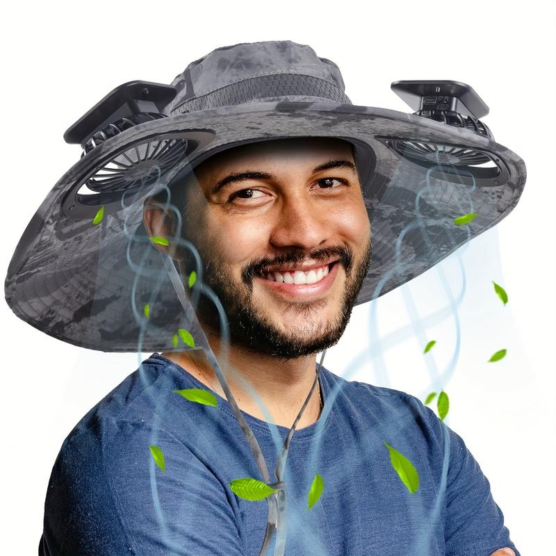 2025 New Solar Fan Outdoor Hat