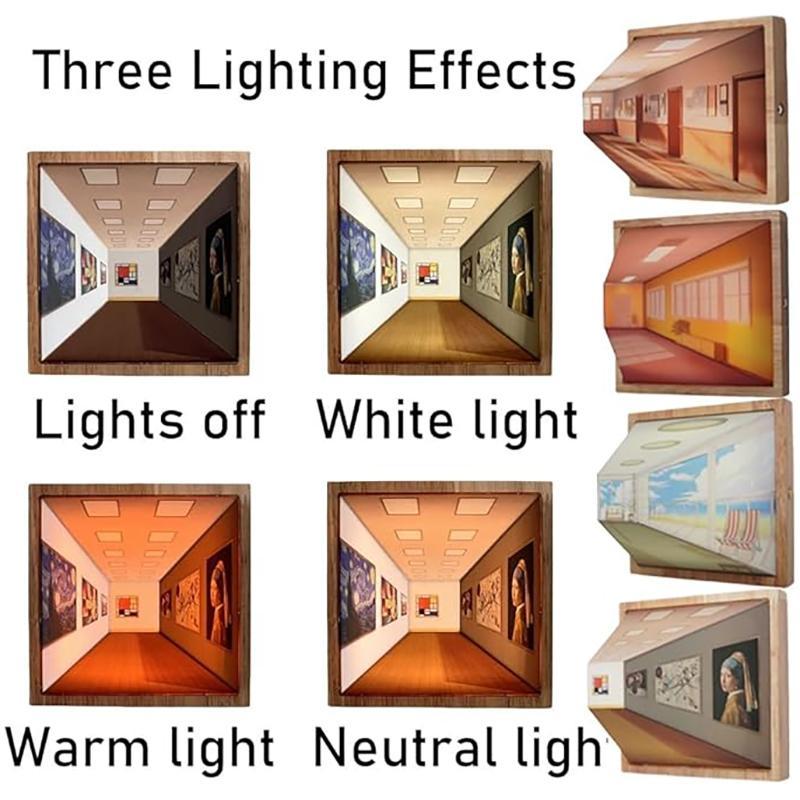 3D Naked Eye Visual Night Light,Art Work Design Night Light,
