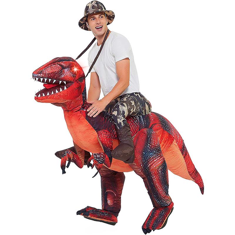 Inflatable Dinosaur Costume for Adults - Funny Blow Up Costume for Halloween Party Cosplay Set - Decoration, Menswear